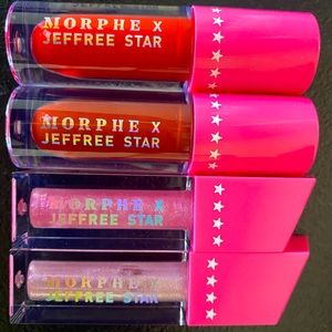 Jeffree Star mini lipstick and lip gloss.